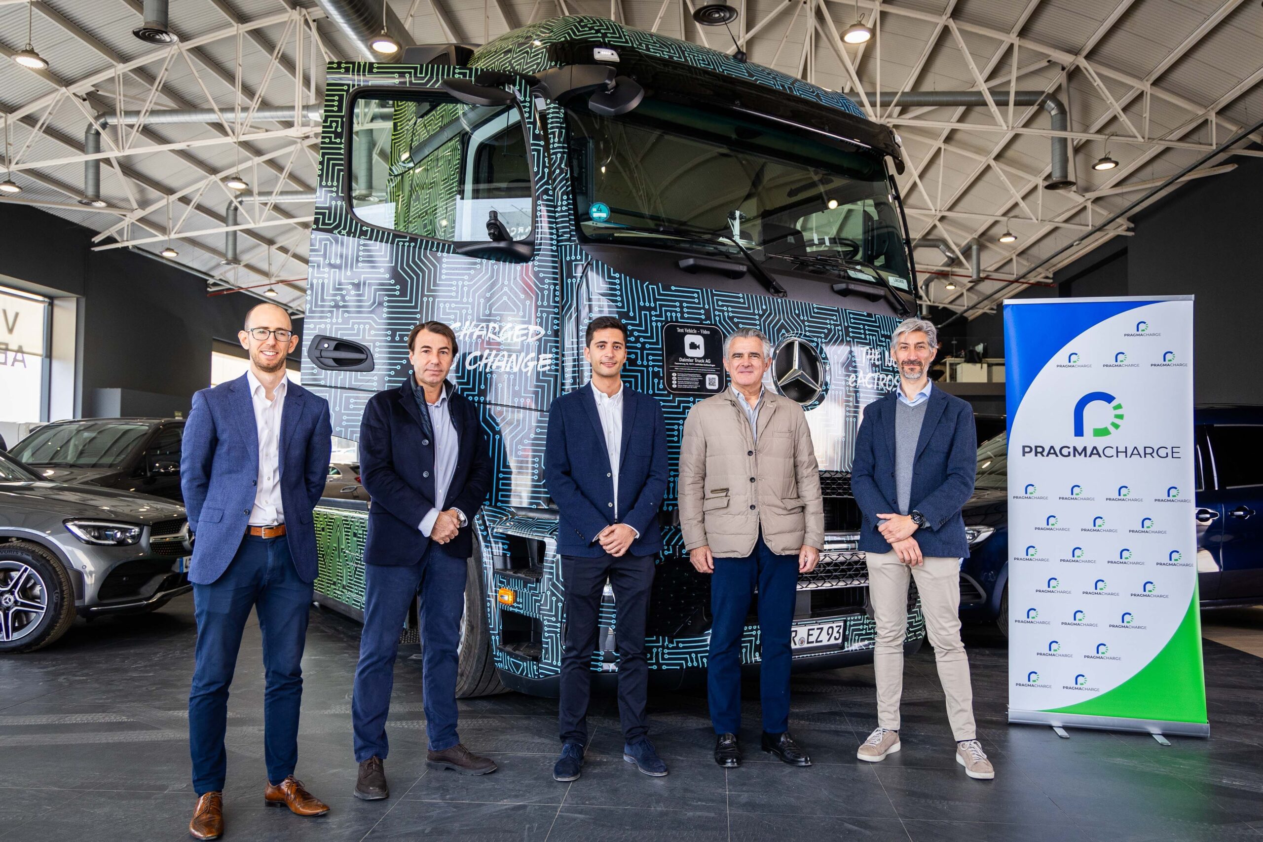 PragmaCharge, Mercedes-Benz Trucks y Transnugon inician pruebas para camiones eléctricos