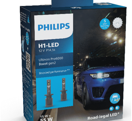 Así es la Nueva generación de H1-LED de la gama homologada Philips Ultinon Pro6000 Boost