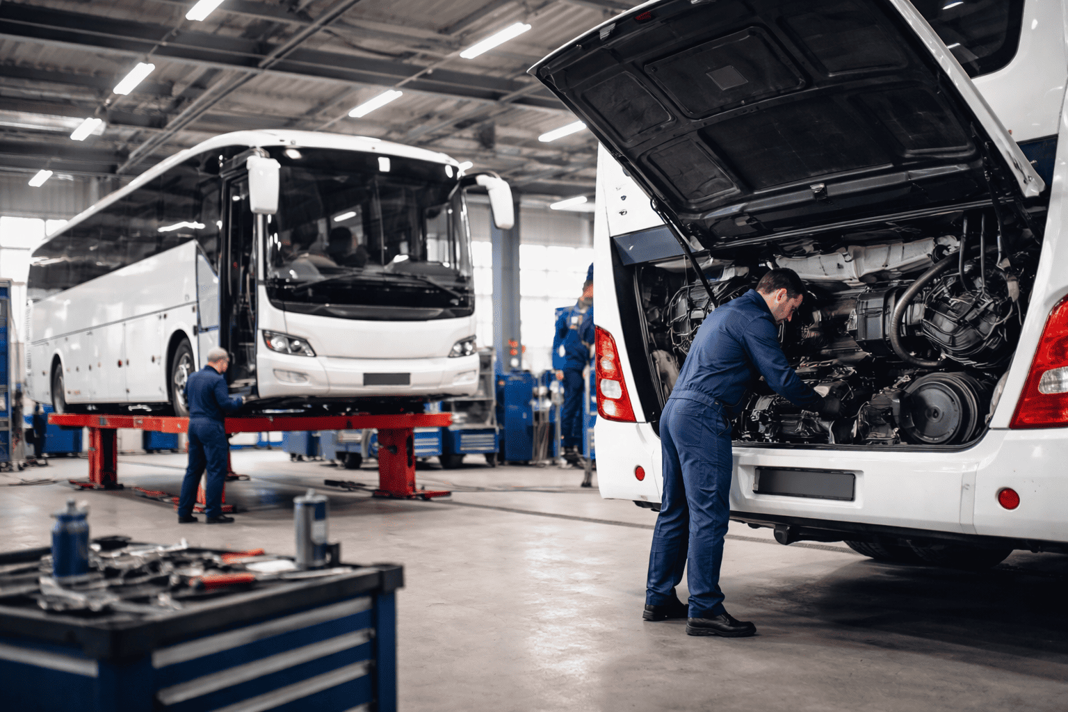 Los talleres de reparación y mantenimiento de autobuses y camiones mejoraron su cifra de negocio un 3% en 2025