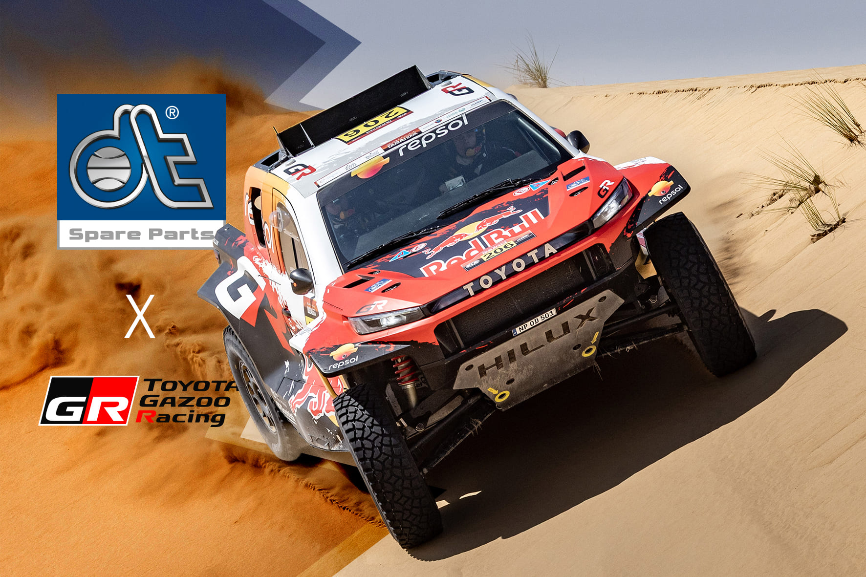 DT Spare Parts patrocina al Toyota Gazoo Racing Team en el W2RC 2026