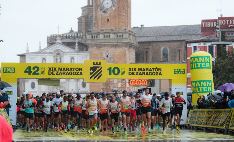 La XIX MANN-FILTER Maratón de Zaragoza reúne a cerca de 9500 corredores en su edición más exigente